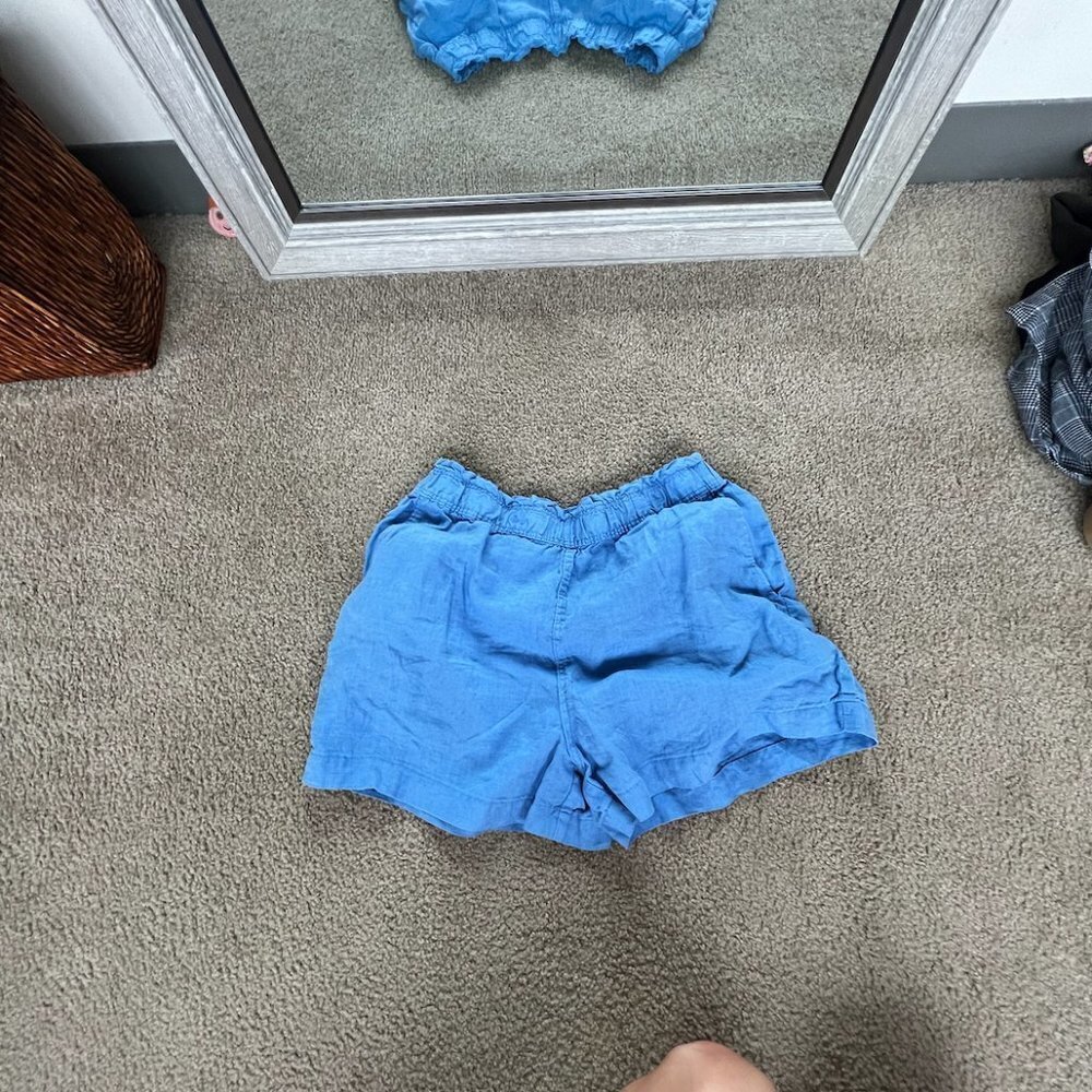 H&M Blue Linen Shorts - Picture 2 of 6
